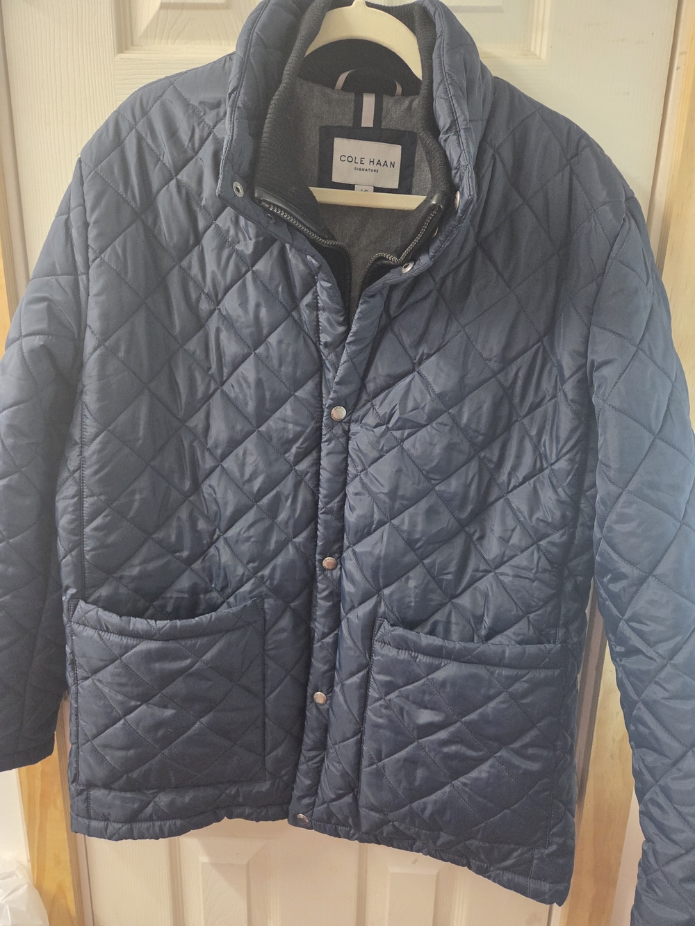 Puffer Cole Haan Men’s Navy Quilted Jacket #0131